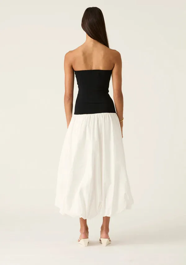Mos the Label - Sophia Strapless Dress - Black White