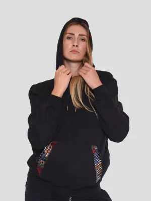 MU Cotton Fleece Hoodies with Kitenge