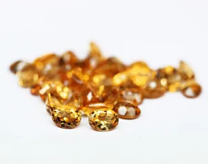 Natural Clean Brandy Citrine Loose Oval Gemstone Calibrated Size Lot 10pc 8x6mm