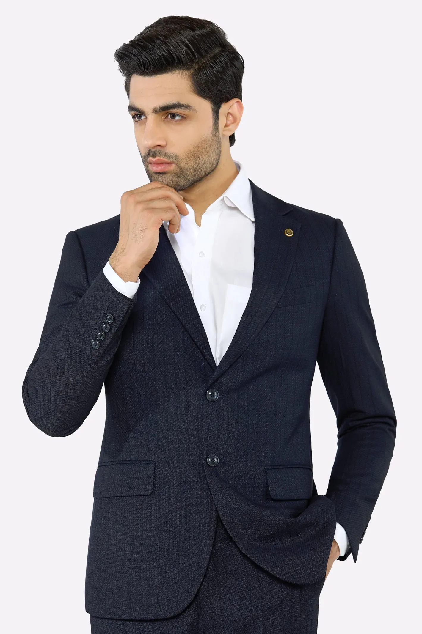 Navy Blue Formal 2PC Suit