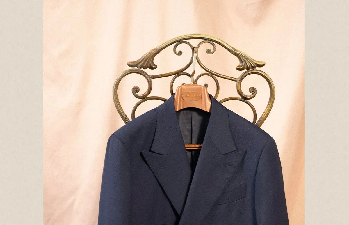 Navy Double-Breasted Suit