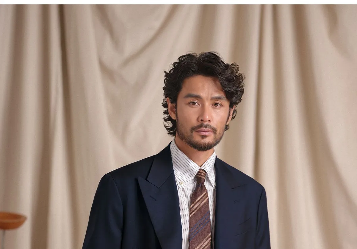 Navy Double-Breasted Suit