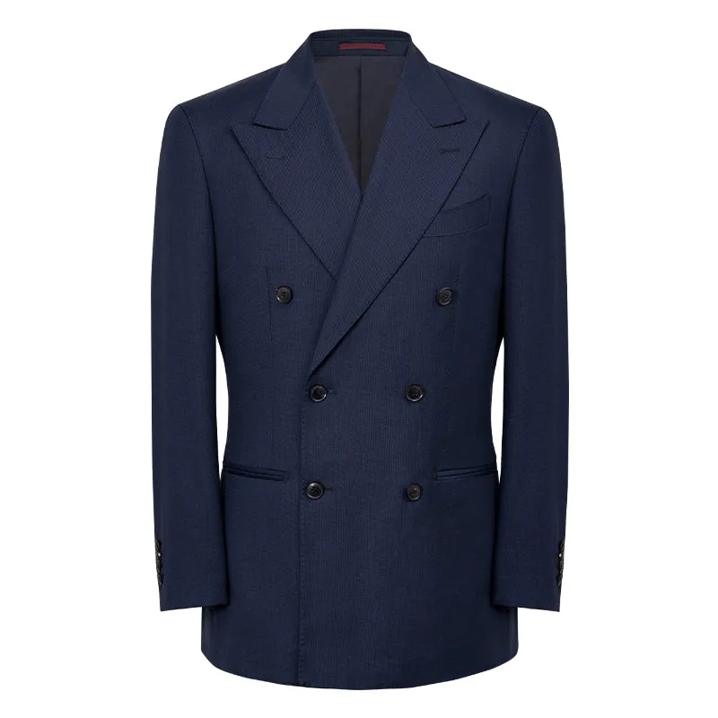 Navy Double-Breasted Suit