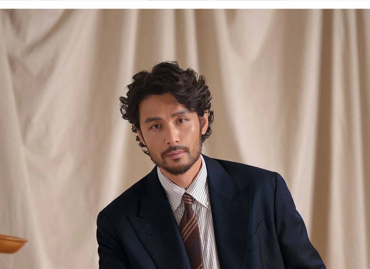 Navy Double-Breasted Suit