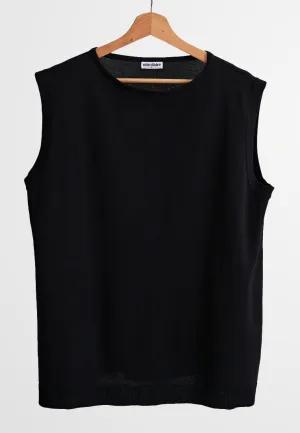 Nox Crew Neck Sleeveless Knit Top