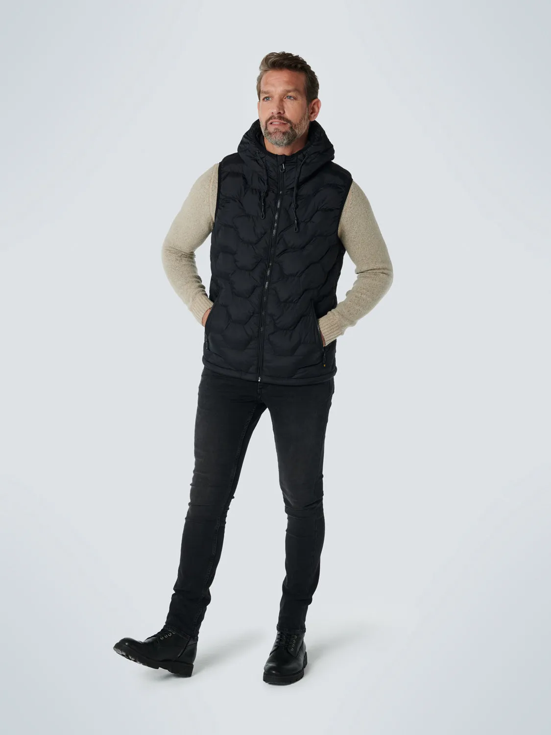 NXS PADDED HOODIE BODYWARMER