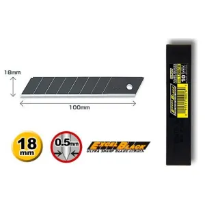 OLFA Black Blades 18mm Pack of 10 LBB-10