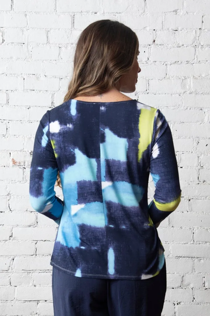 OLIVIA BY HABITAT EASY TEE - NAVY MULTI