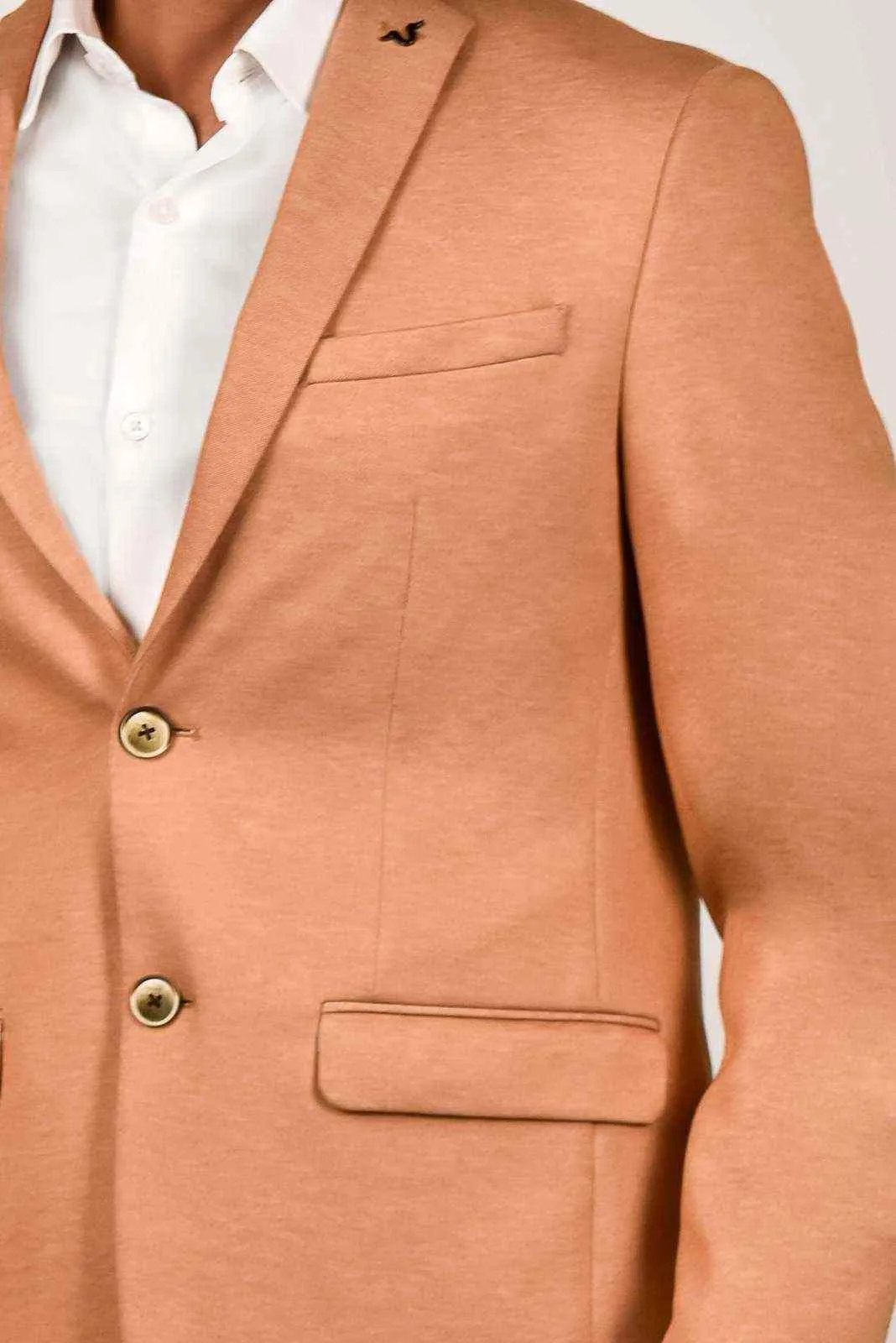 Orange Knitted Blazer for all Occasions