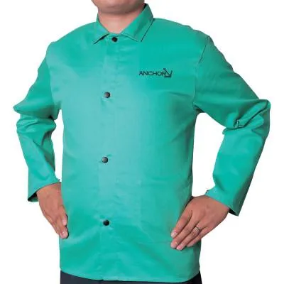 ORS Nasco Flame Retardant (FR) Cotton Sateen Jacket, Large, Visual Green, CA-1200-L