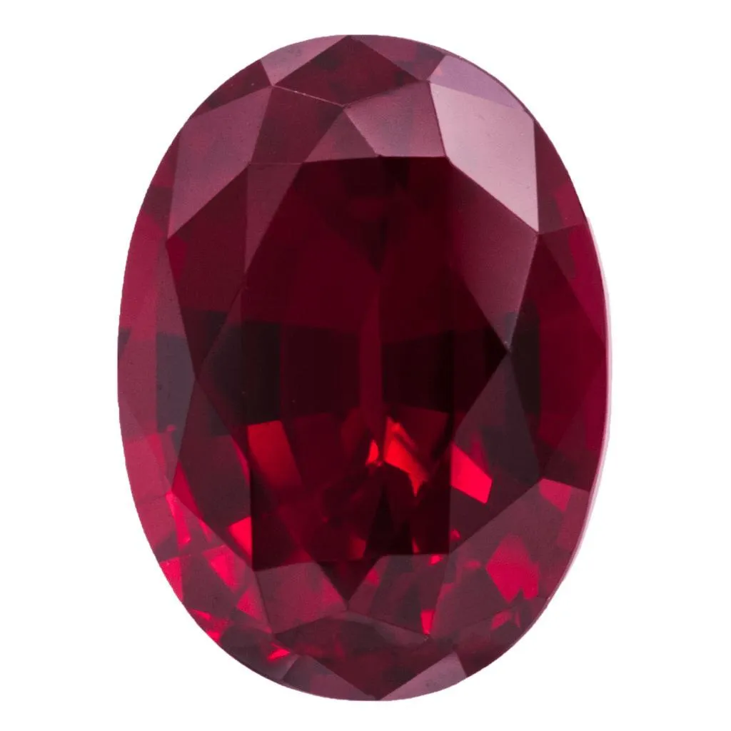Oval FAB Lab-Grown Ruby Gems