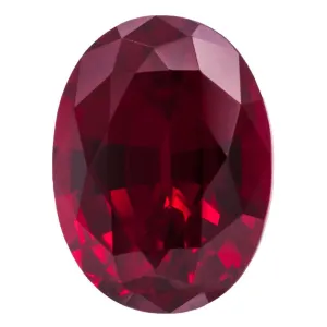 Oval FAB Lab-Grown Ruby Gems