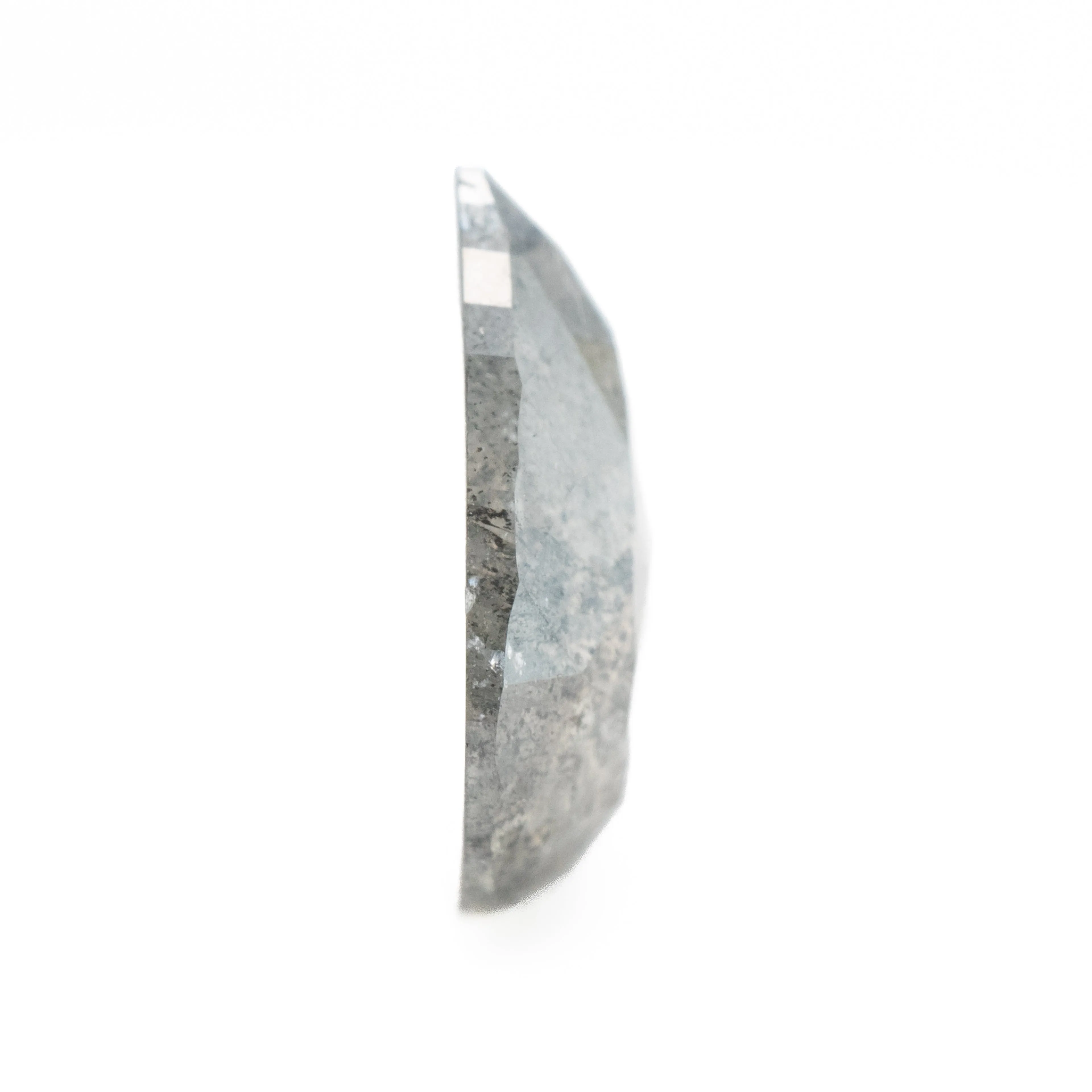 Pear Rose Cut Salt   Pepper Diamond | 2.75ct