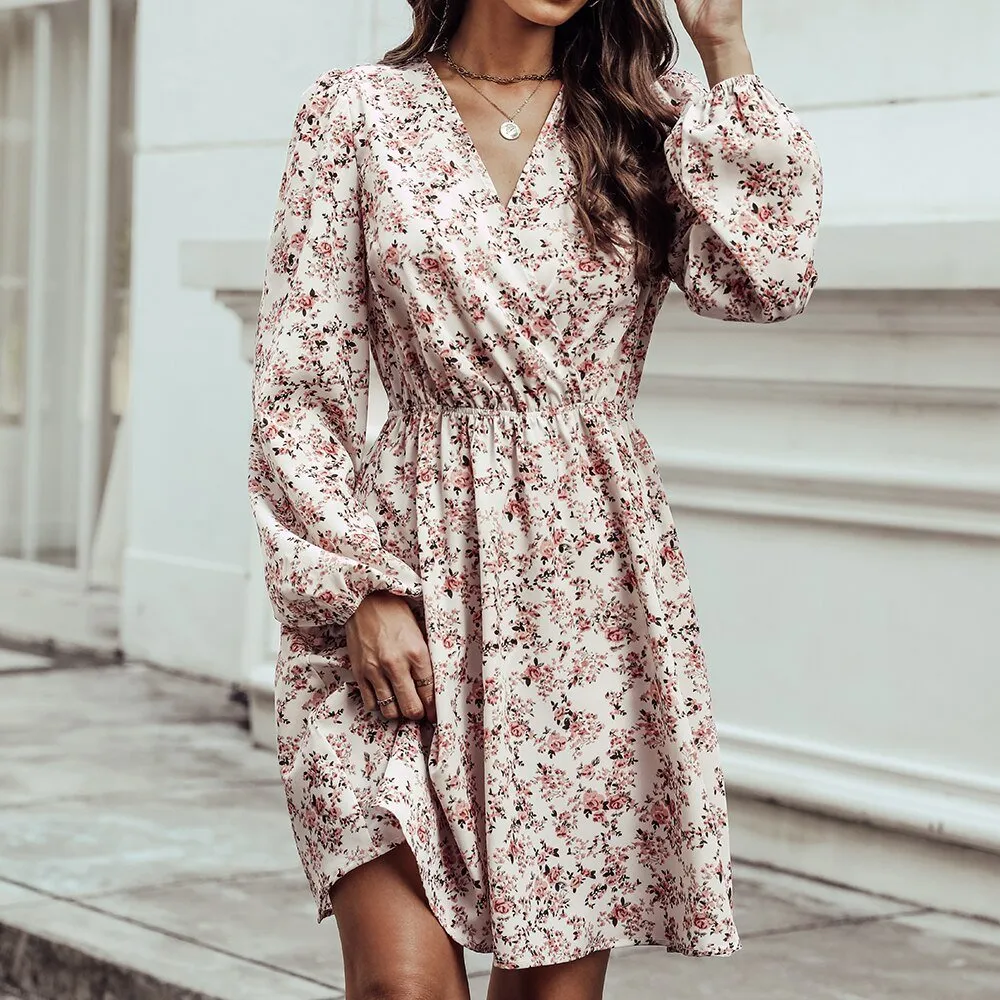 Pearline - Breezy Floral Style Woman's Mini Dress