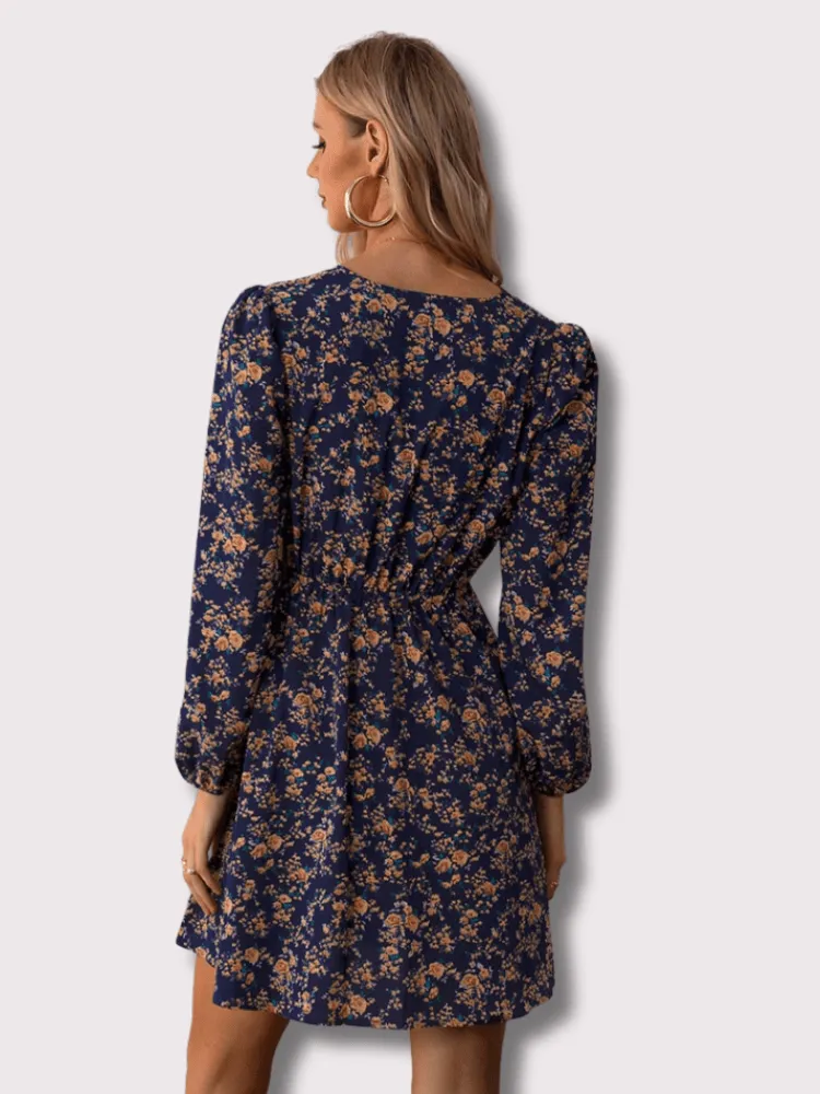 Pearline - Breezy Floral Style Woman's Mini Dress