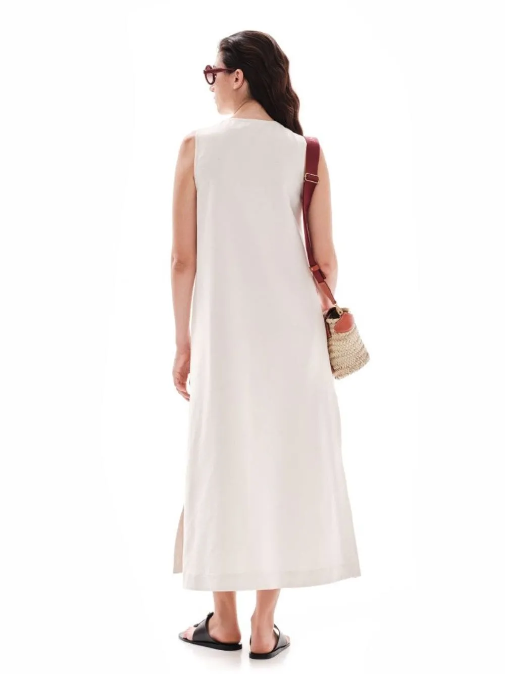 Peony Midi Loose Silk Dress