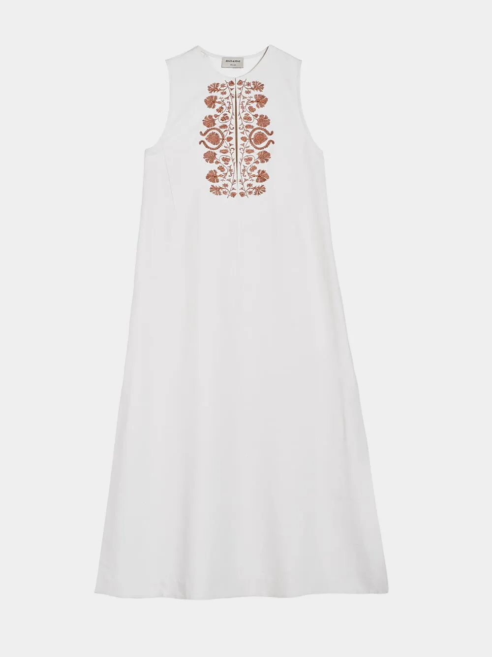 Peony Midi Loose Silk Dress