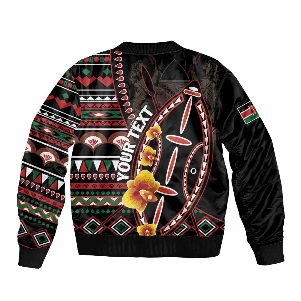Personalized Kenya Bomber Jacket Jamhuri Day, Kenya Shield LT01