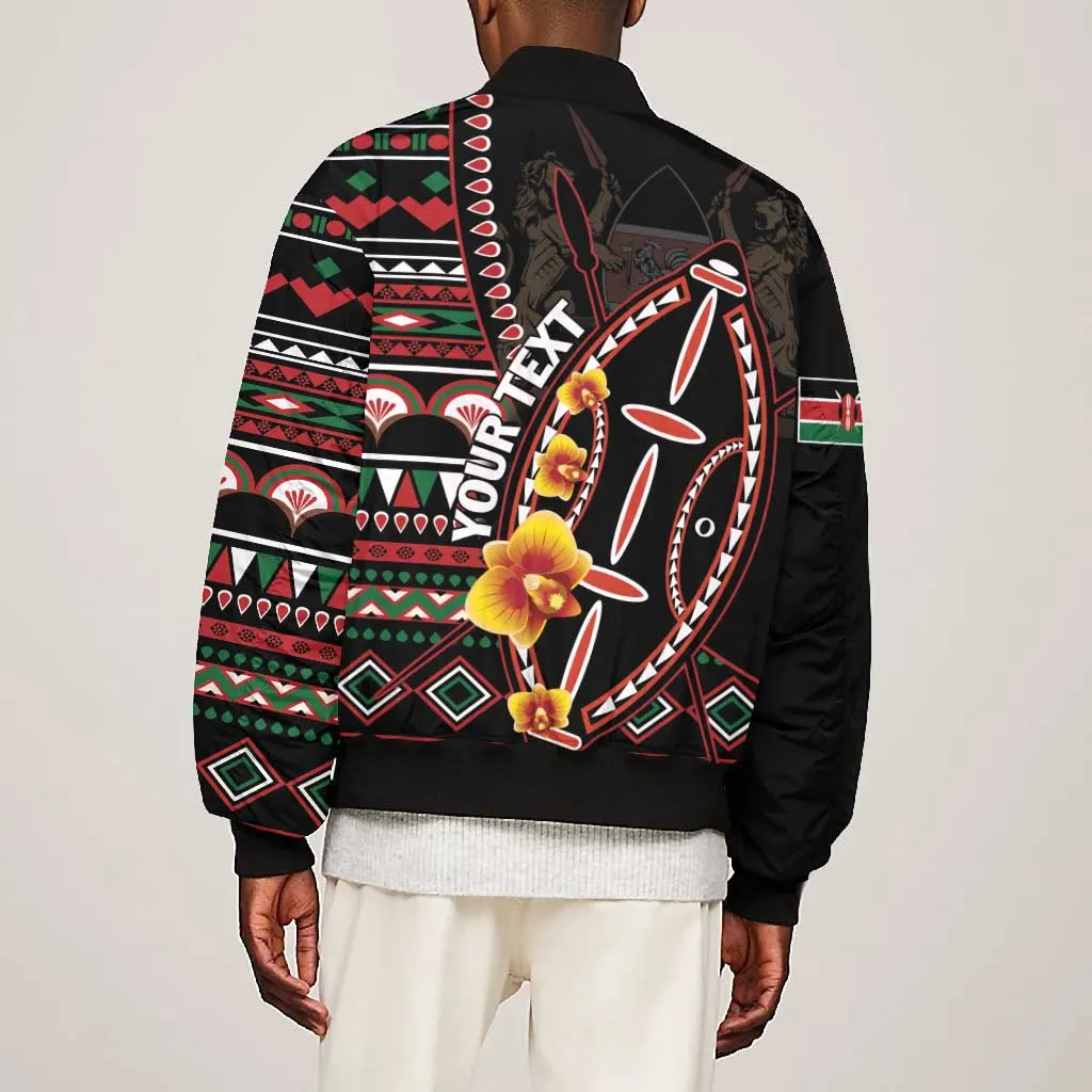 Personalized Kenya Bomber Jacket Jamhuri Day, Kenya Shield LT01
