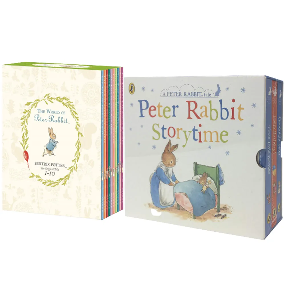 Peter Rabbit Coloured Jackets & Story Time 13 Books Set (Puddle-Duck , Happy Birthday)