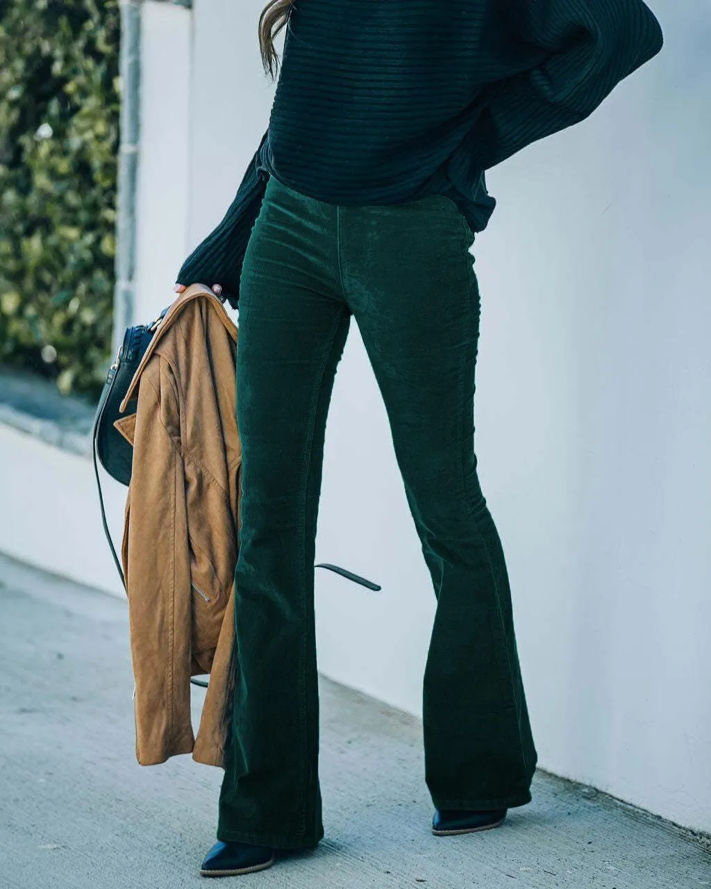 Petronella® | Fashionable Flared Trousers With Stretch