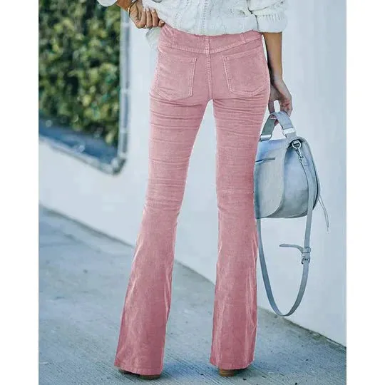 Petronella® | Fashionable Flared Trousers With Stretch