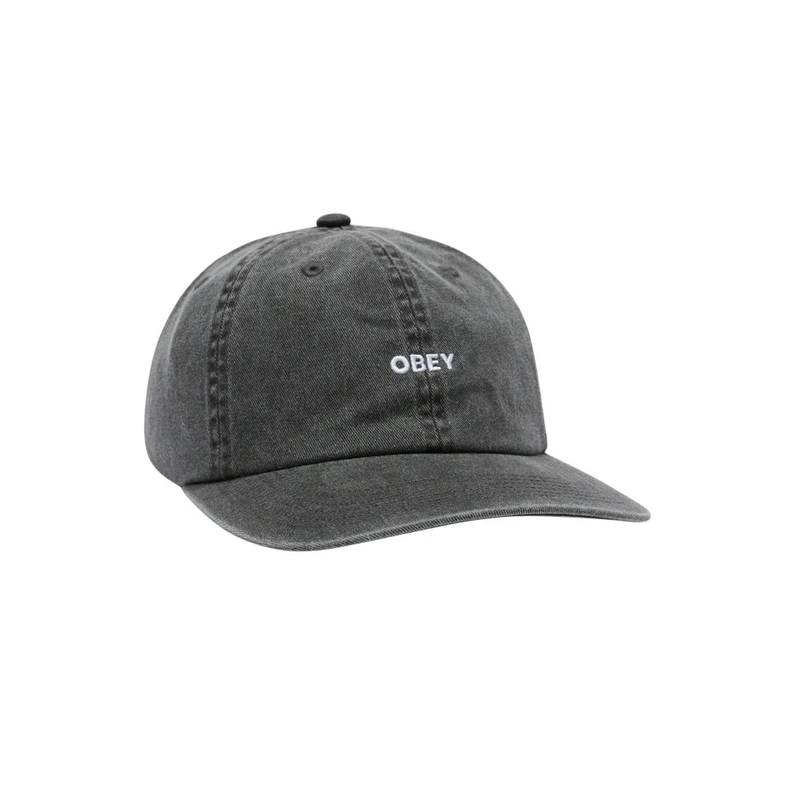 Pigment bold 6 panel strapback Pigment black