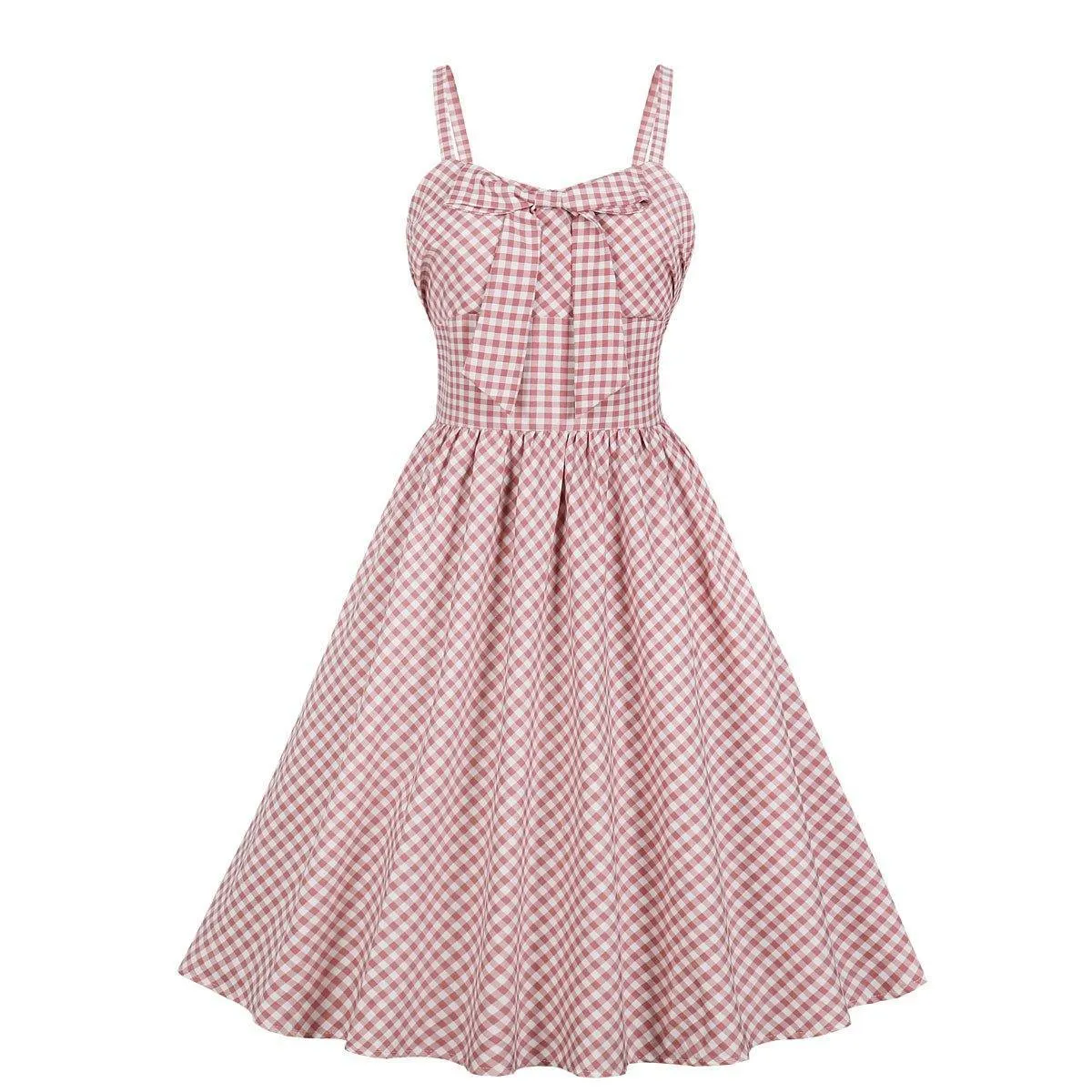 Pink Lovely Bowknot Plus Sizes Loose Dresses