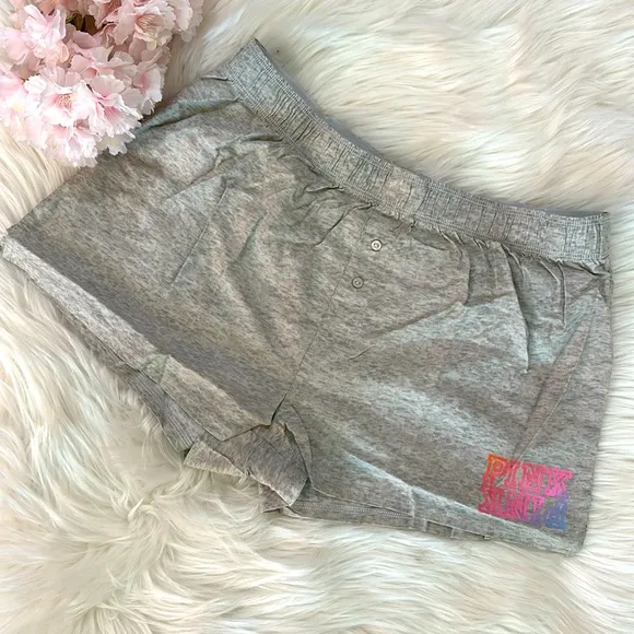 PINK Victoria's Secret Gray Pajama Shorts Size Small