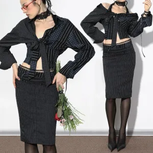 Pinstripe Plaid Ensemble