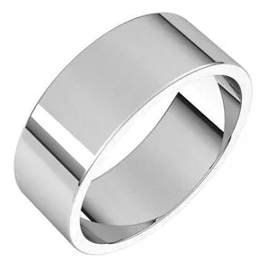 Platinum 7 mm Flat Band Size 14
