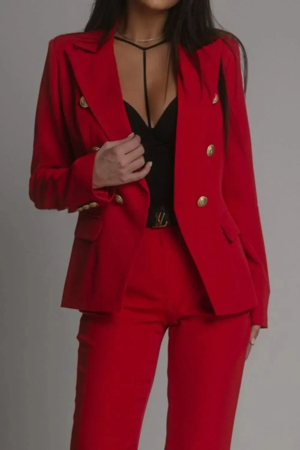 Plus Size Long Sleeve Blaze Pants Set