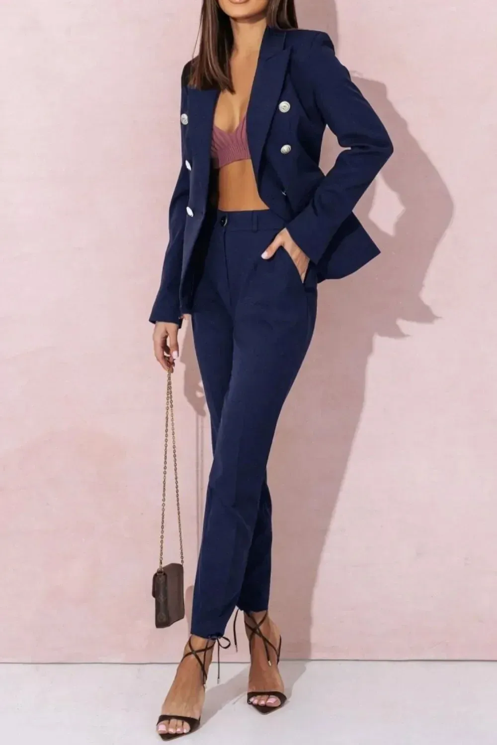 Plus Size Long Sleeve Blaze Pants Set