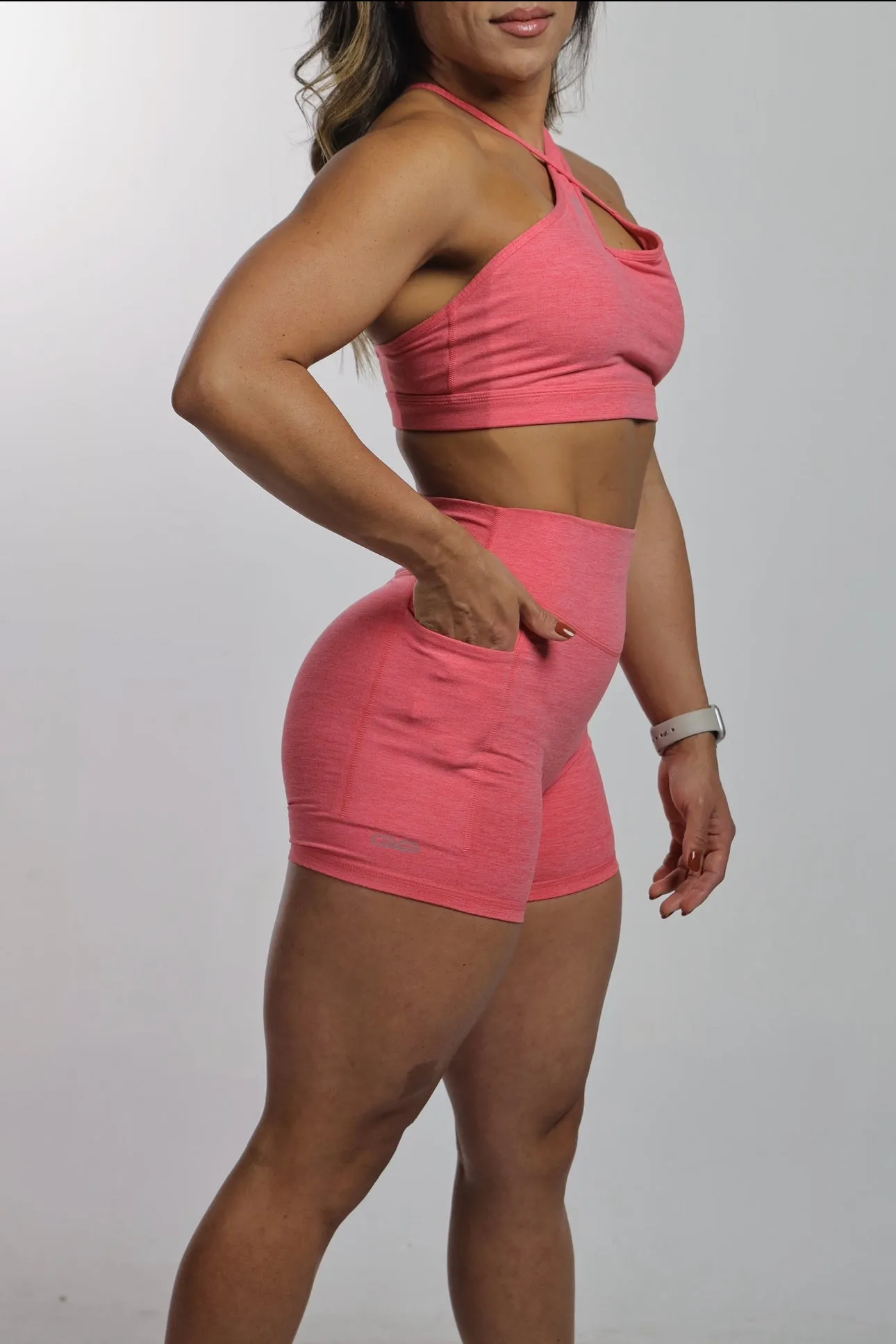 Pocket Shorts in Sunkist Orange