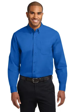 Port Authority Extended Size Long Sleeve Easy Care Shirt S608ES Strong Blue