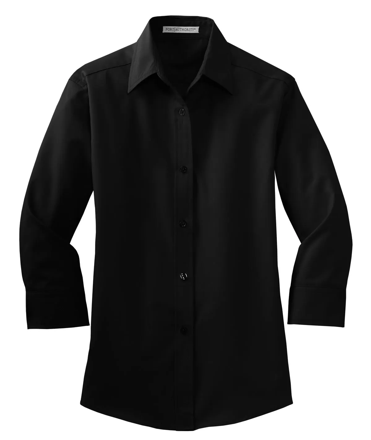 Port Authority Women's 3/4-Sleeve Easy Care Shirt. L612 Black