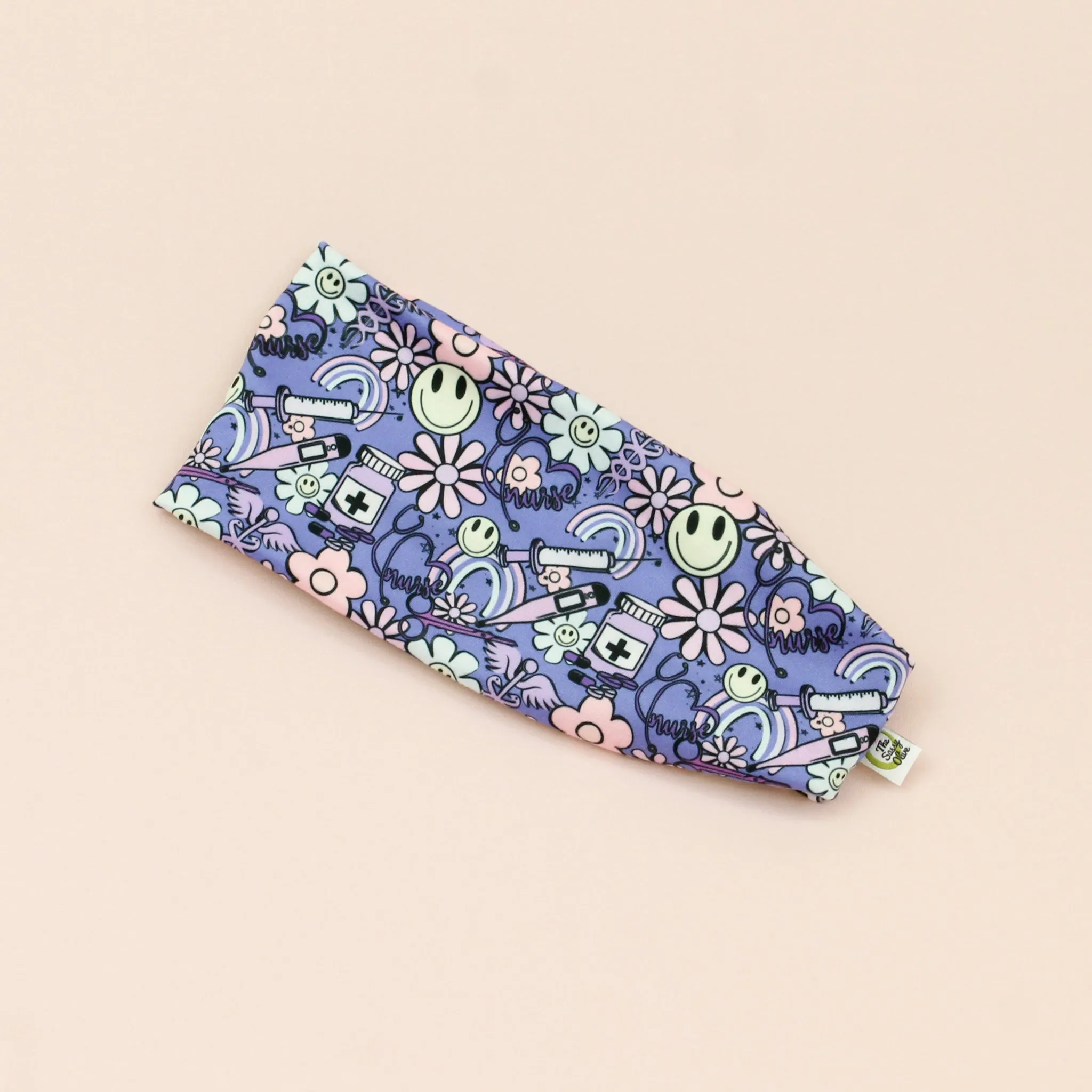 Pretty Purple Nurse Stretch Headband