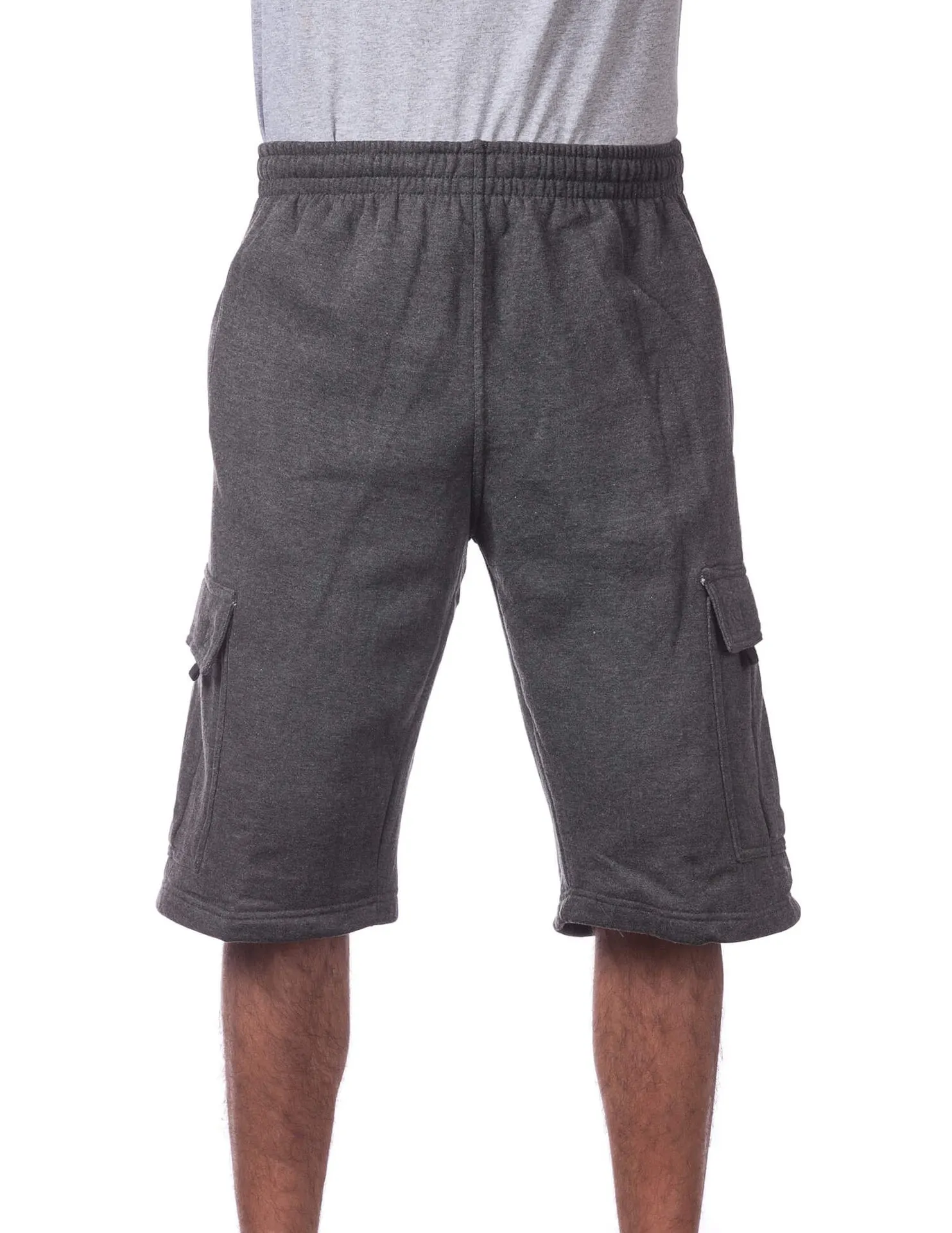 Pro Club FLEECE CARGO SHORTS - CHARCOAL