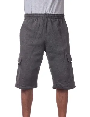 Pro Club FLEECE CARGO SHORTS - CHARCOAL