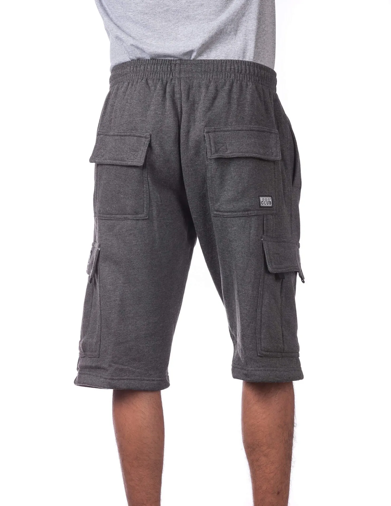 Pro Club FLEECE CARGO SHORTS - CHARCOAL