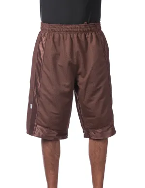 Pro Club Heavyweight Mesh Basketball Shorts - BROWN