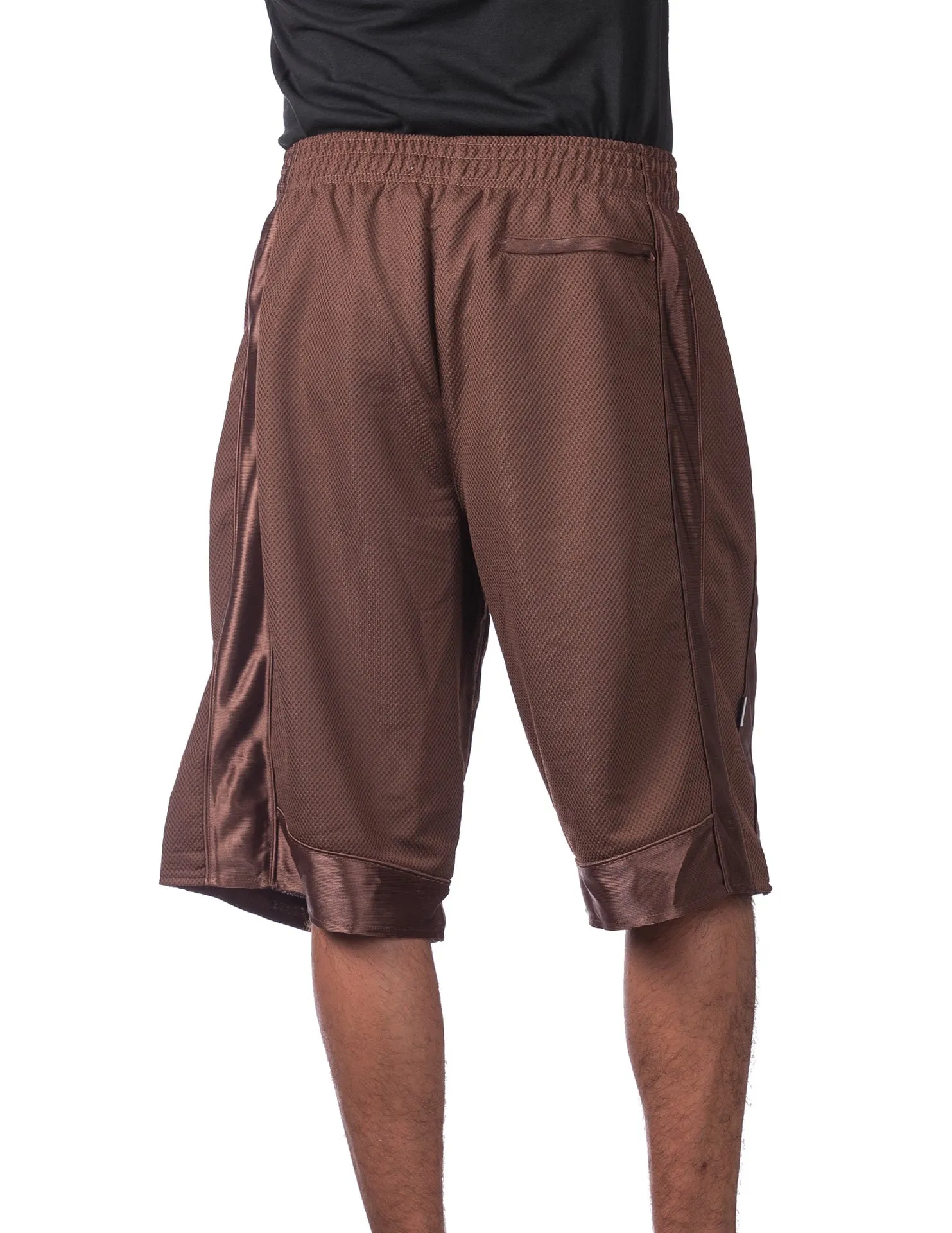 Pro Club Heavyweight Mesh Basketball Shorts - BROWN