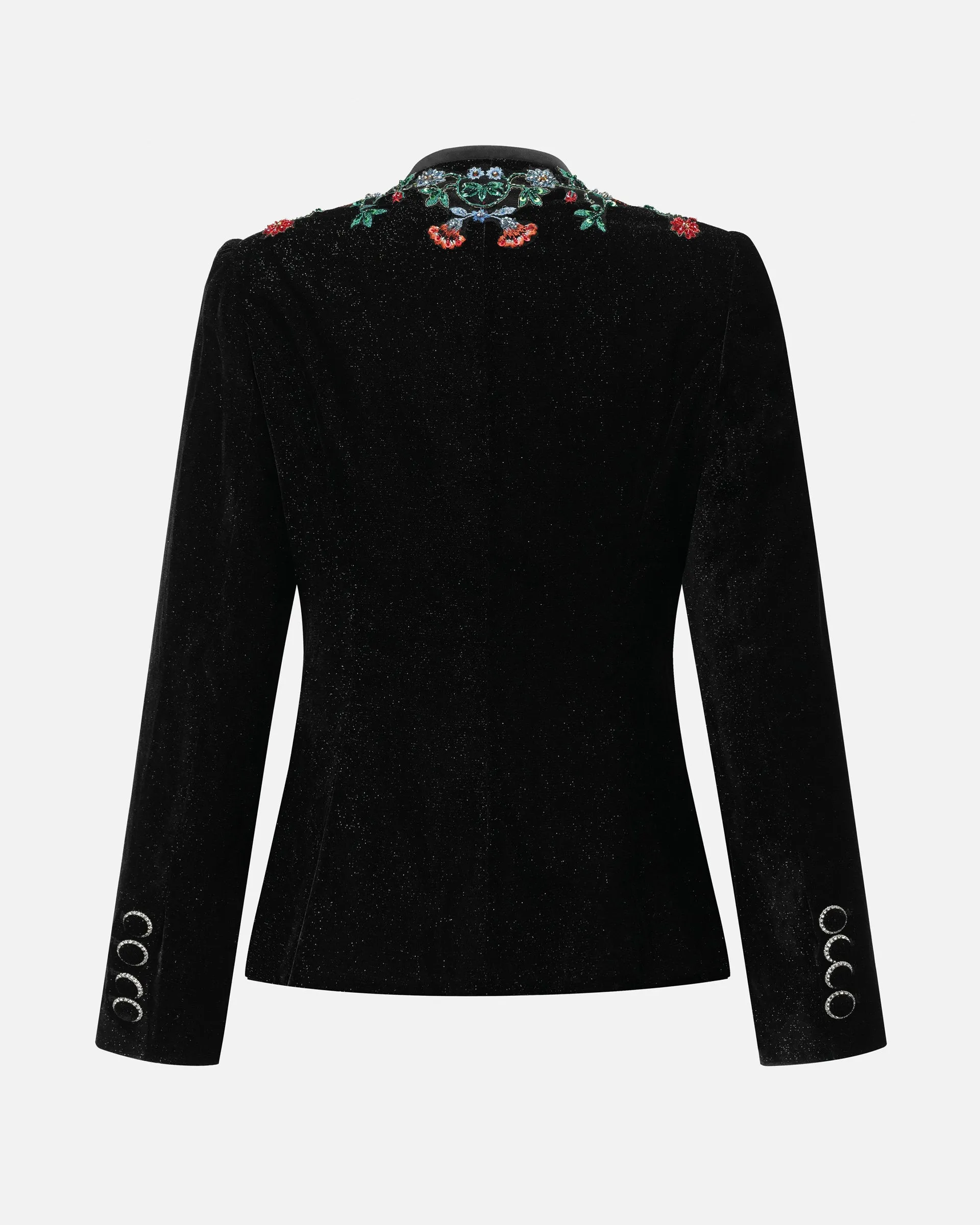 Prosperity Embroidered Velvet Blazer