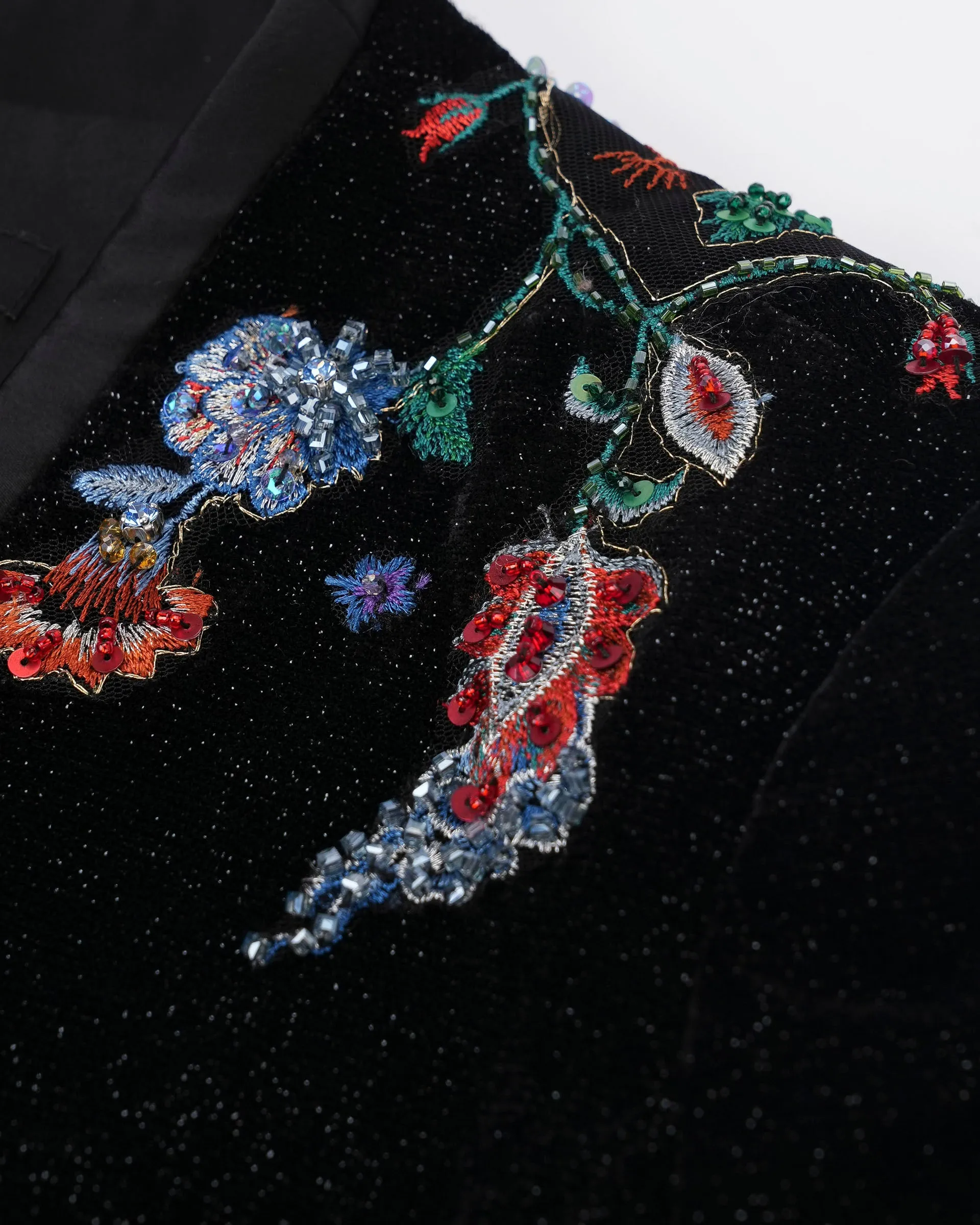 Prosperity Embroidered Velvet Blazer