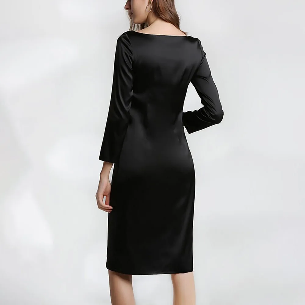 Pure Silk Dresses For Womens Wedding Guest Party Dresses