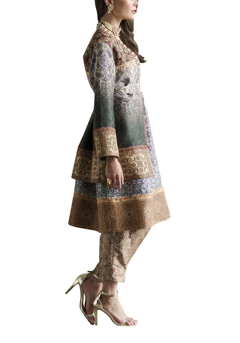 Pure Silk Front Open Jacket
