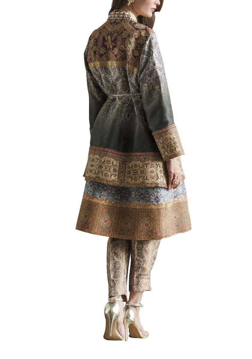 Pure Silk Front Open Jacket