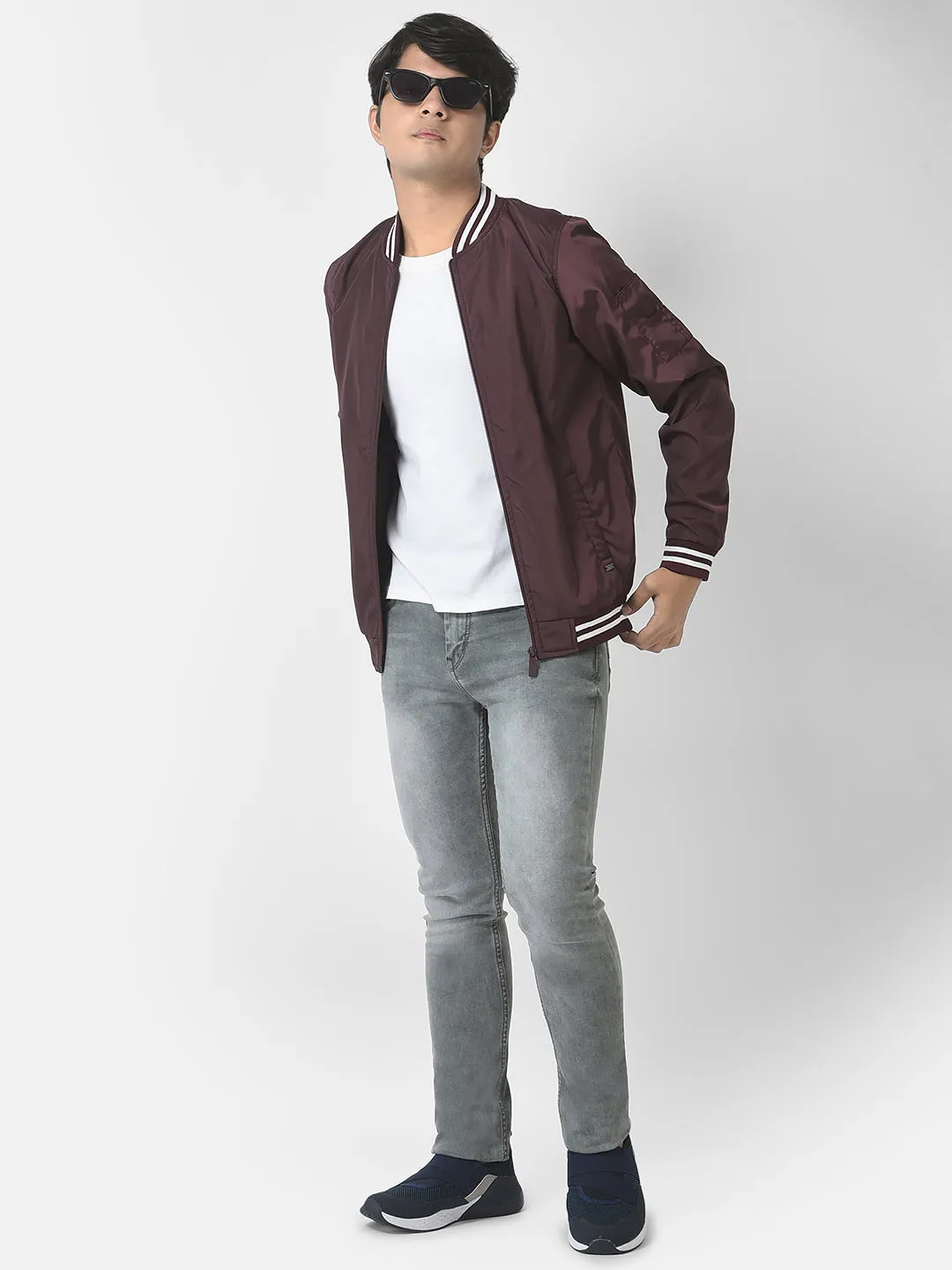 Purple Bomber Jacket