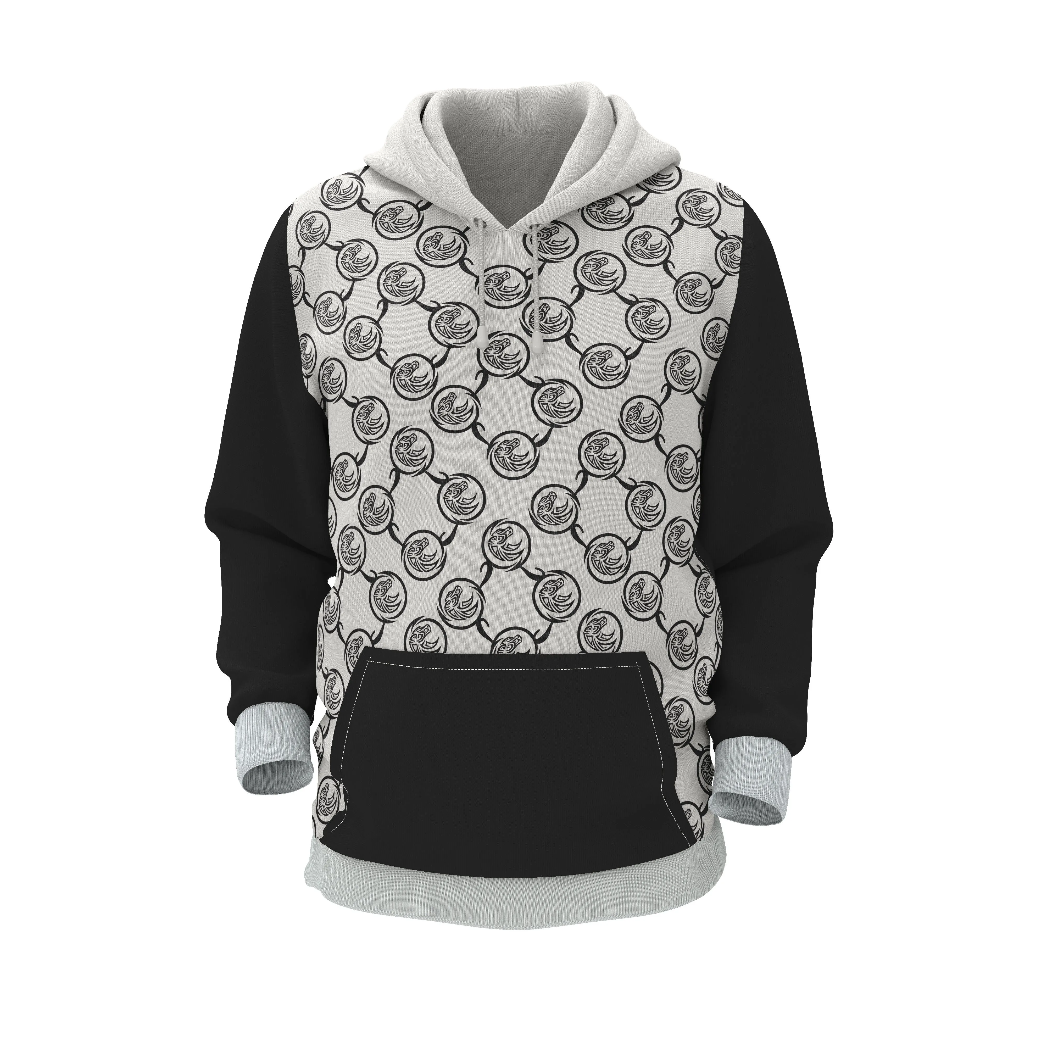 Quentino Classicque:White & Black Hoodie