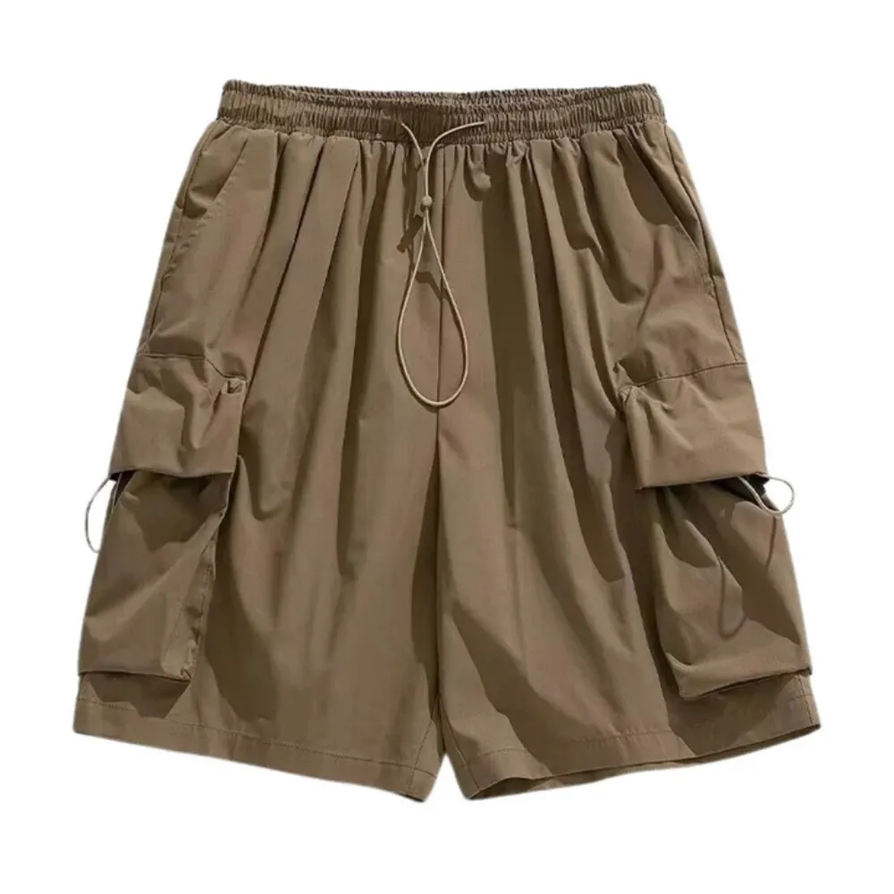 "Outdoor Solid Color Cargo" Shorts